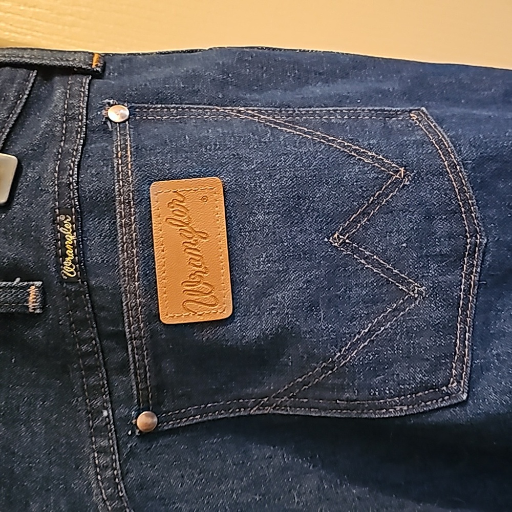 Vintage wrangler no fault jeans made in the U.S.A 42x34 - Picture 4 of 5